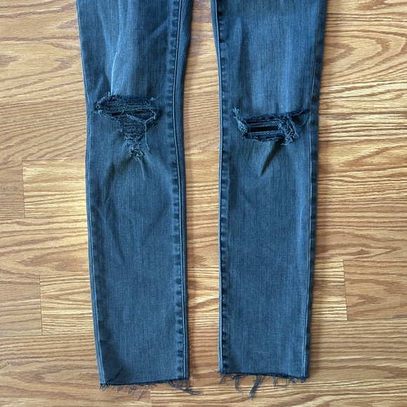 NWT Madewell 9" Petite Mid-Rise Skinny Jeans in Black Sea Size 23 Petite - Picture 3 of 8